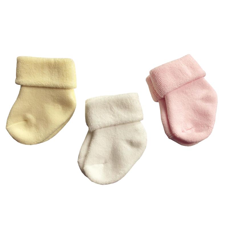 2Pair/lot New Baby and Children's Socks 0-1 Year Old Autumn/Winter Cotton Warm Boys and Girls' Baby Socks