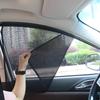Magnetic Retractable Car Window Sun Shade Curtain - Heat Insulation Blackout for Small Cars
