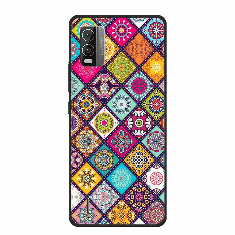 For Nokia C110 C210 C300 Case Soft black Silicone Bumper TPU Phone Wolf Cat Flower CaseS For C110 210 300 Shock proof Bumper TPU