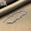 925 Sterling Silver Heart-shaped AAA Zircon Bracelet Fashionable Wedding Jewelry
