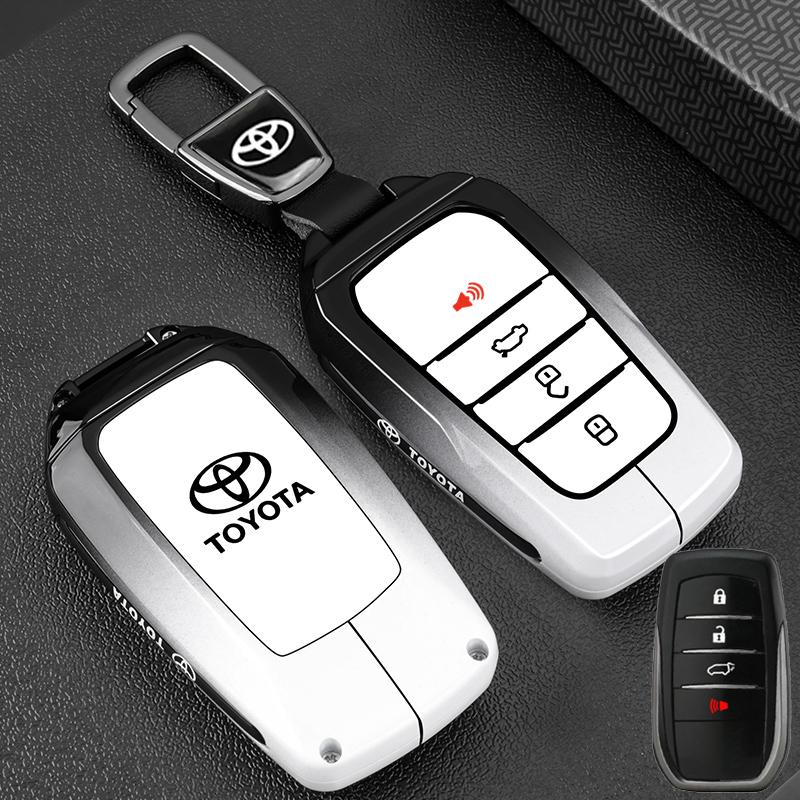 Car Key Case Cover Shell For Toyota Tacoma Fortuner Corolla Venza Grand Highlander RAV4 XSE Prime Land Cruiser Hilux 2023 2024