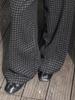 Korean Style High-Waisted Plaid Wool Wide-Leg Pants for Women - Autumn/Winter Trend