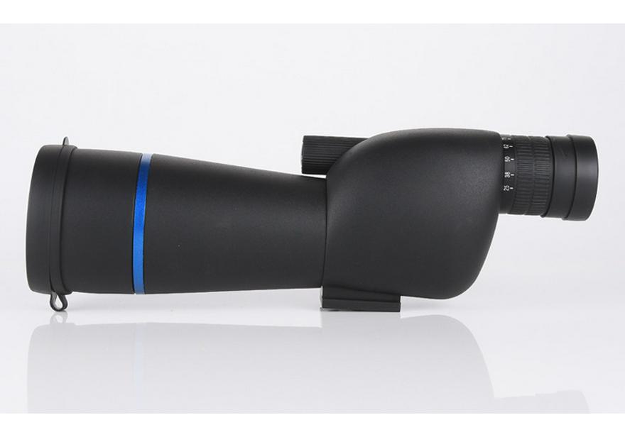 Pleasant Eye 25-75X60 HD Birdwatching Scope, High Magnification Black Telescope with Right Angle Green Film