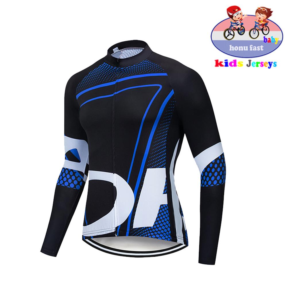 High Quality Kids  Kids Jersey Set Biking Long Sleeve Clothes Suit MTB Children's Cycling Wear   Autumn Breathable Cycling Suit Set