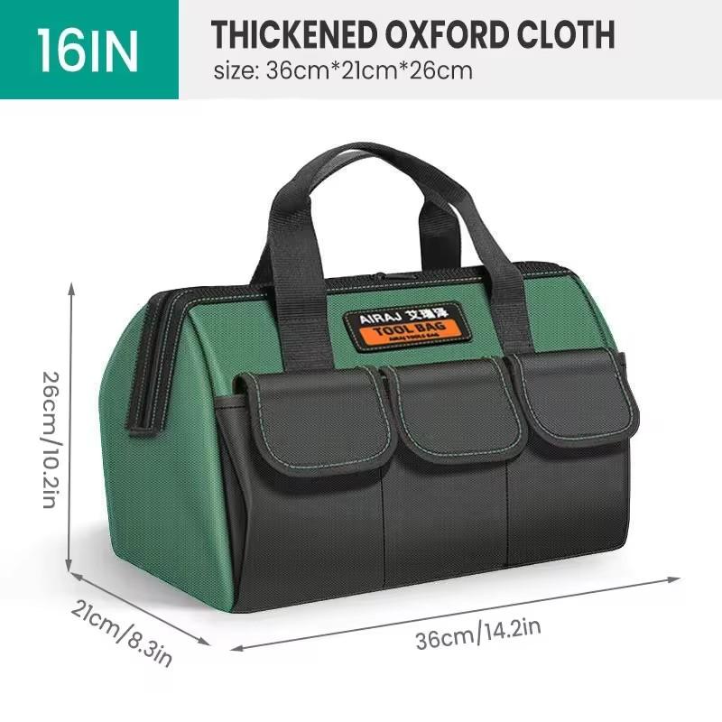 Multifunctional 16/13inch Tool Bag Thickened Large Capacity Waterproofed Wear-Resistant Toolkit MultiPocket Electrician Storage