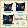 Ramadhan Festival Moon Lantern Decor Cushions Pillowcase Polyester Cushion Cover Throw Pillow Pillowcover Home Car Sofa Decor