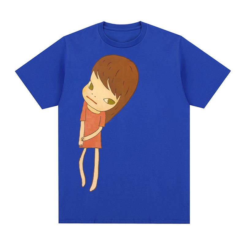 Yoshitomo Nara Sleep Vintage Tshirt Art Cartoon Retro Aesthetic Cotton Unisex T shirt New Tee Tshirt Womens Tops