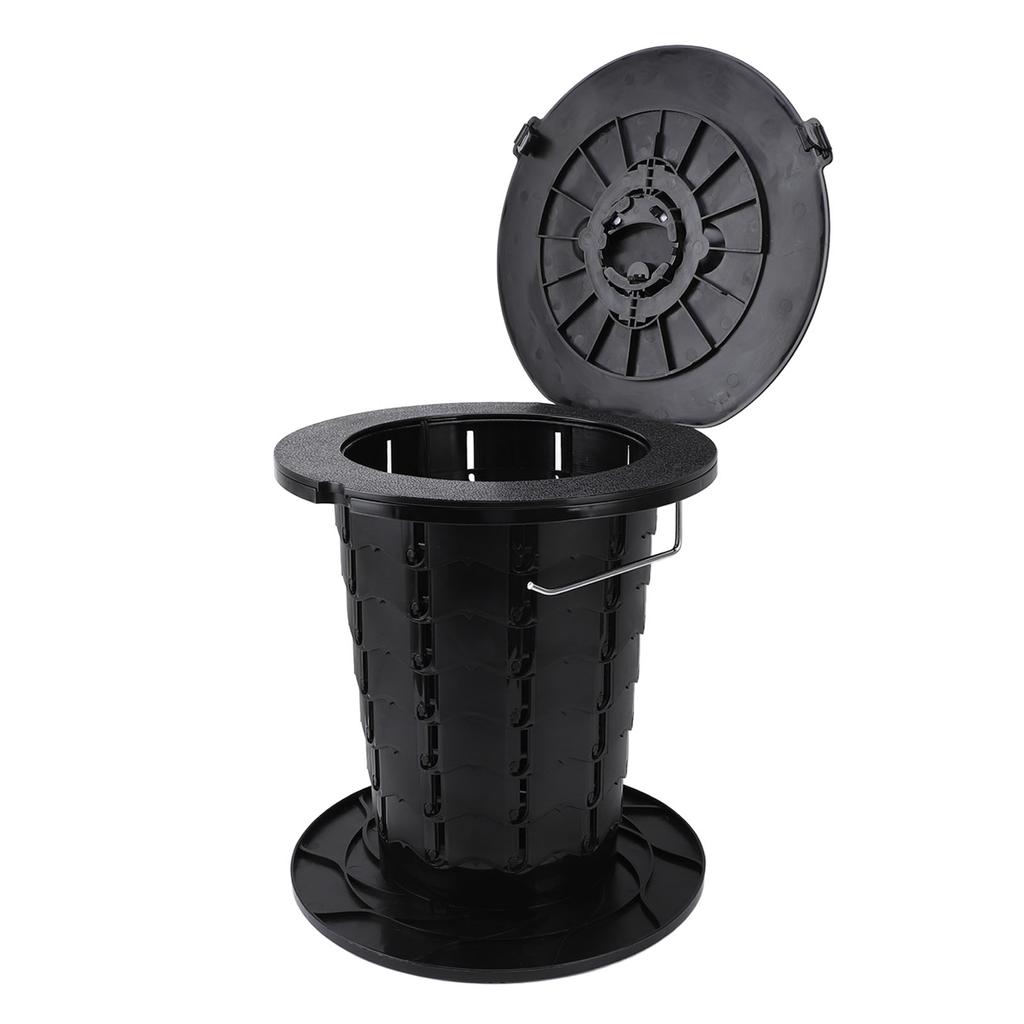 Einziehbare tragbare Toilette für Camping, Kunststoff, höhenverstellbar, faltbare Reisetoilette für Erwachsene