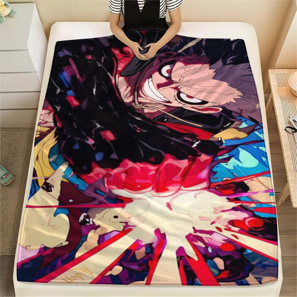 

Luffy Multi Scene Use Printed Blanket, Flannel Blanket Great for Sofa, Bed, Bedroom, Chair and Outdoor Tour.-TING 75x90cm