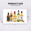 Whiskey Bottles Illustration Soft Face Towel Quick Dry Pool Bath Cotton Towels Breathable