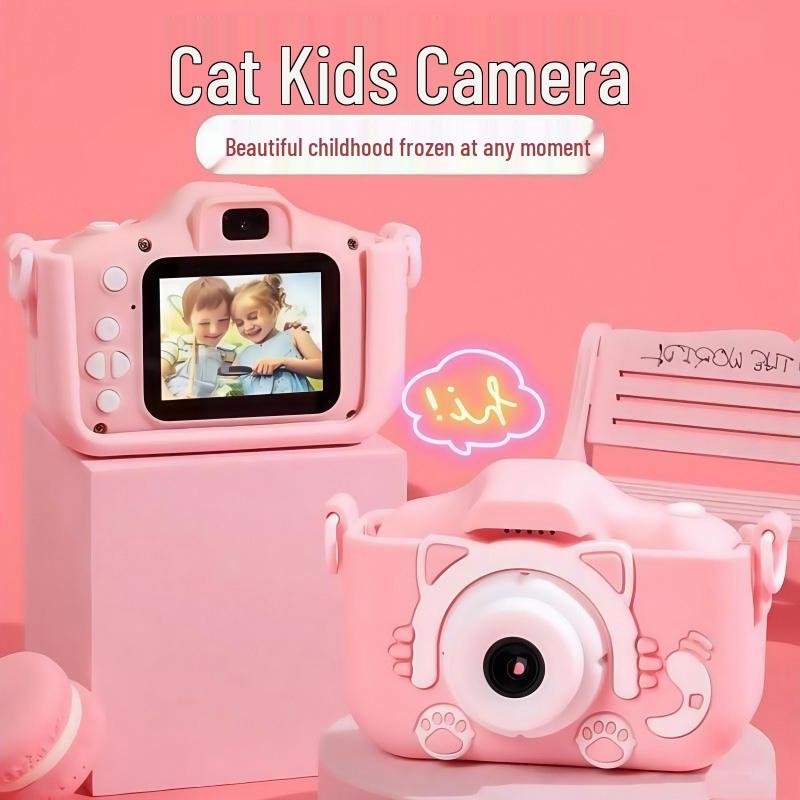 Kids' Dual-Lens HD Camera for Photos & Videos - Ideal Birthday Gift for Girls, Campus X2-M