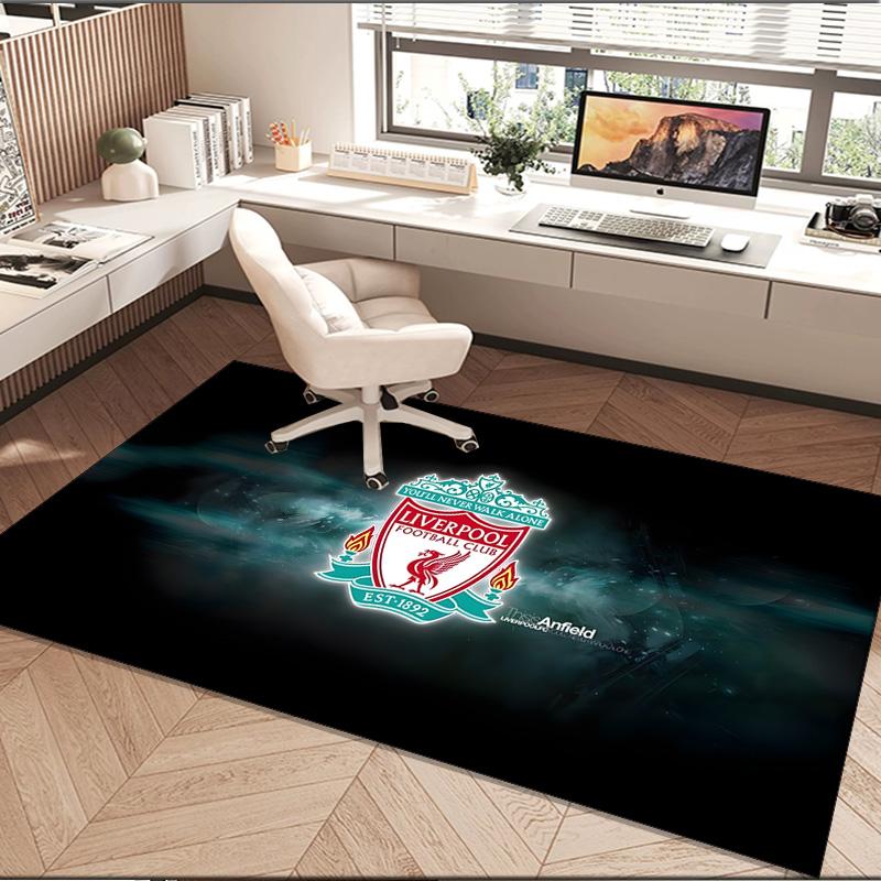 1PC rug Football Liverpool Crest Carpet, Chair Rug,Area Rug for Office Bedroom living rooms bedroom, Doormat decor Christmas fan gifts