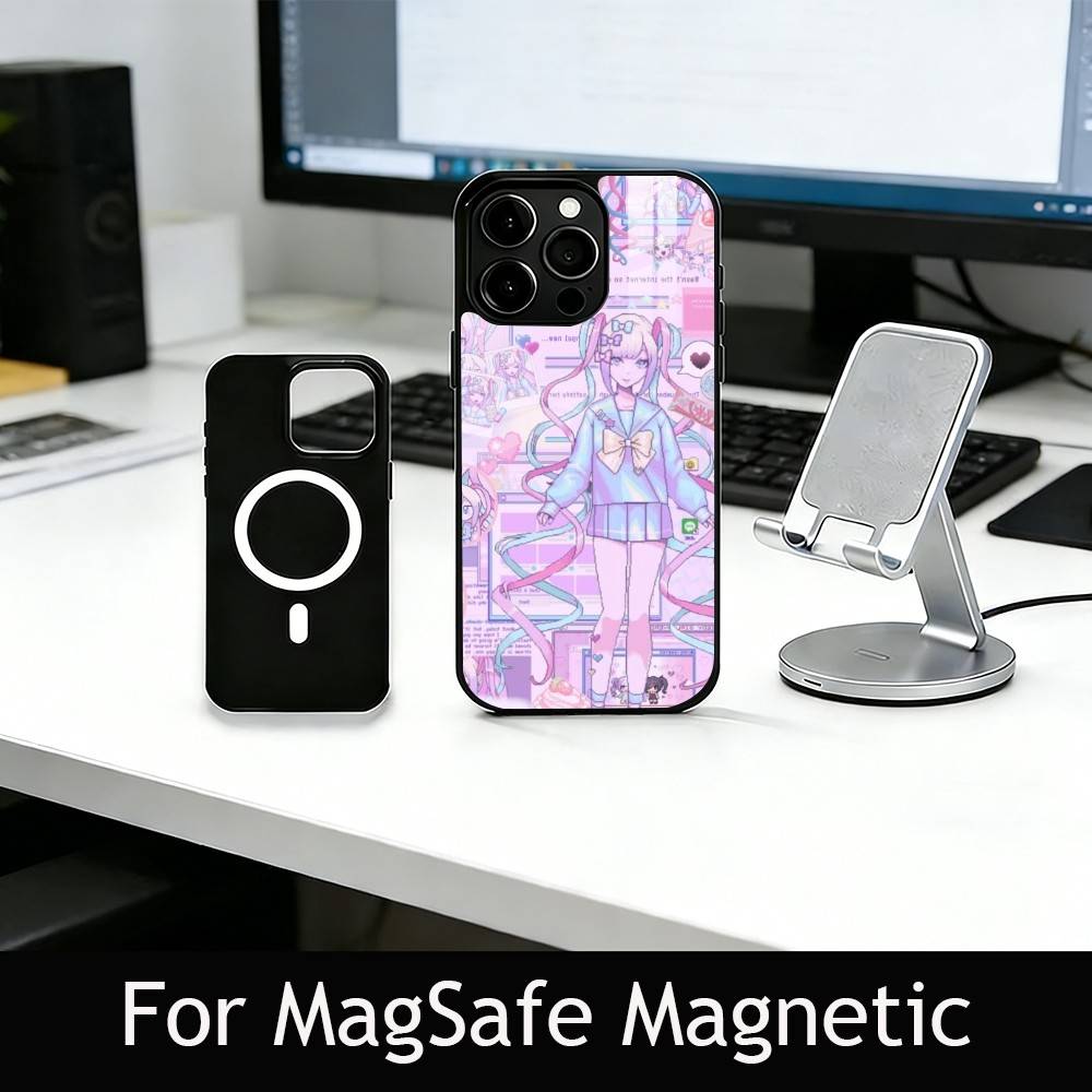 k-KAngel Phone Case For iPhone17,16,15,14,13,12,11 Plus,Pro Magnetic with Magsafe Wireless Charging