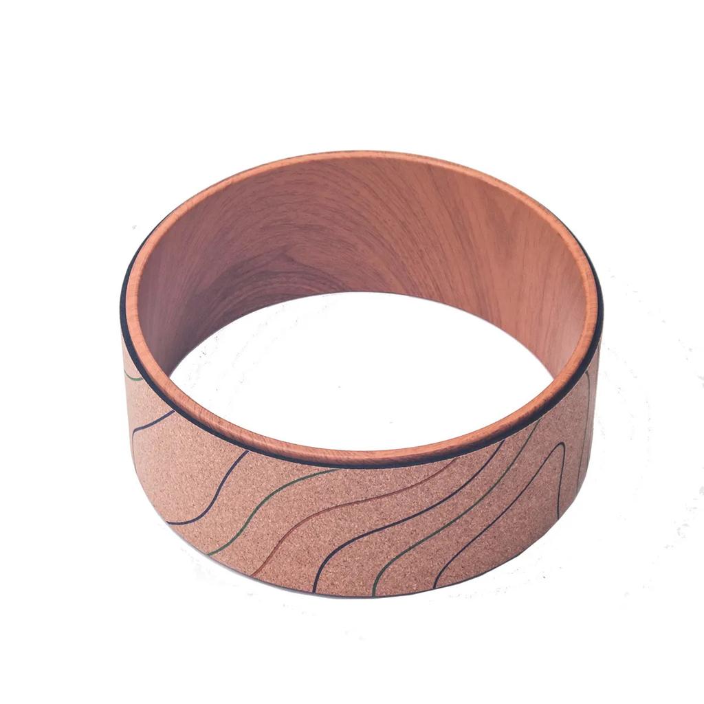 סט מזרן יוגה שעם גומי טבעי פותח כתפיים פותח גב גלגל יוגה ציוד כושר ידידותי לסביבה מזרן יוגה מונע החלקה לשימוש ביתי וסטודיו