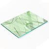 Decorative Tempered Glass Kitchen Chopping Board with Leaf Pattern 80x52 Cm