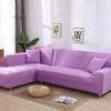Sofa Cover Spandex Solid Color Elastic Sofa Cover For Living Room 1 /2 /3 /4 Set Seater Sectional Corner Slipcovers Sofa L Shape