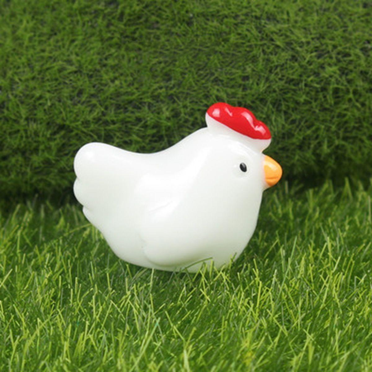 

Lovely Fairy Garden Micro Landscape Mini Tiny Resin Figurine Decoration Miniature Ornament Hen