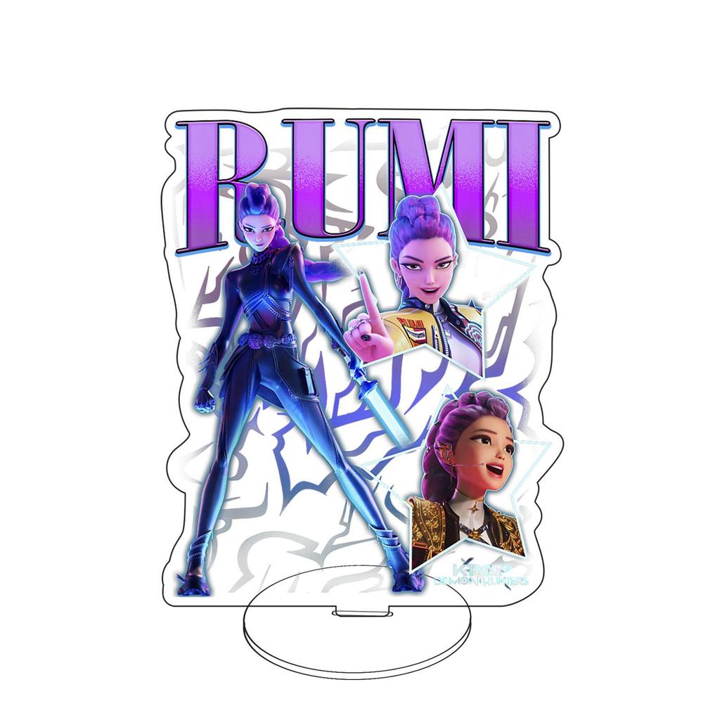 K-Pop Dämonenjäger Charakter Standmodell Gruppe Jäger Rumi Ejia Audrey Figur Acryl Displayständer Anime Dekor Mädchen Geschenk