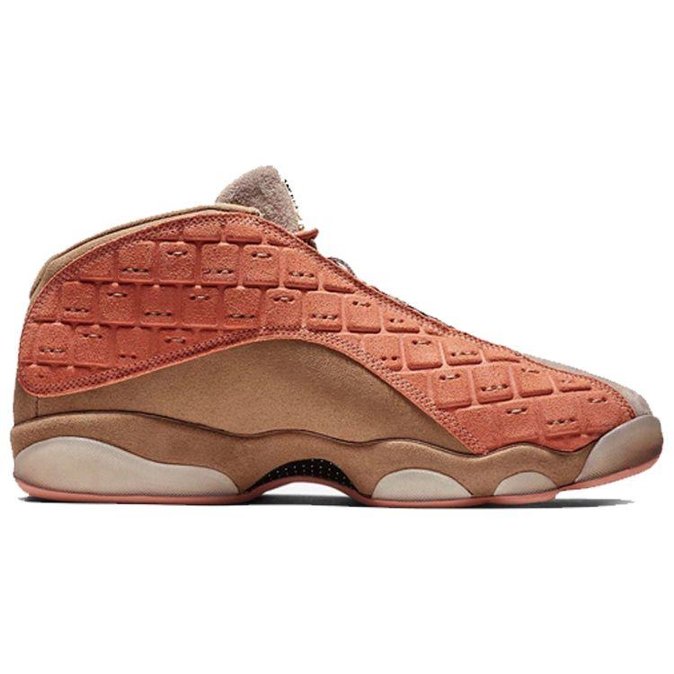 CLOT x Air Jordan 13 Retro Low NRG Terracotta Unisex Sneakers Orange Sepia-Stone Canteen AT3102-200