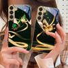 Winding golden light For Samsung Galaxy S20 FE S21 S22 S23 Plus S24 Ultra 25Ultra S21+ S9+ S22Plus Golden glass phone case