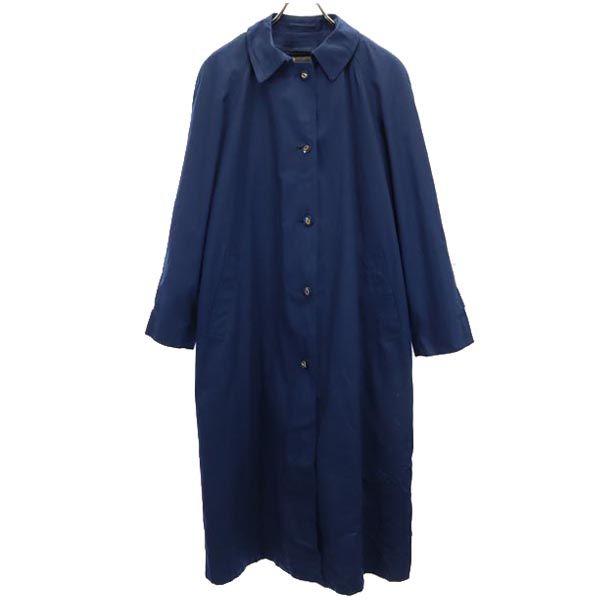 

LONDON FOG 80s vintage Long sleeve Stainless collar coat 10-M Navy system Women Used