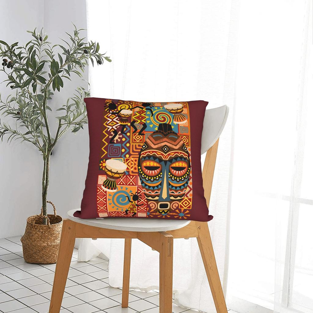 African Pattern Pillow Case Comfy Pillow Cover Cute Funny Pillowcases For Living Room Chair