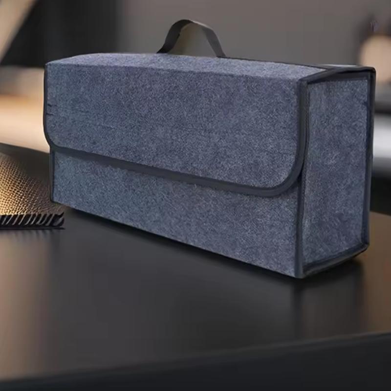 Storage Box High Quality New - Soft Felt Anti-Slip Dark Gray Large Compartment Organizer for Car Trunk Boot Tools Auto Parts