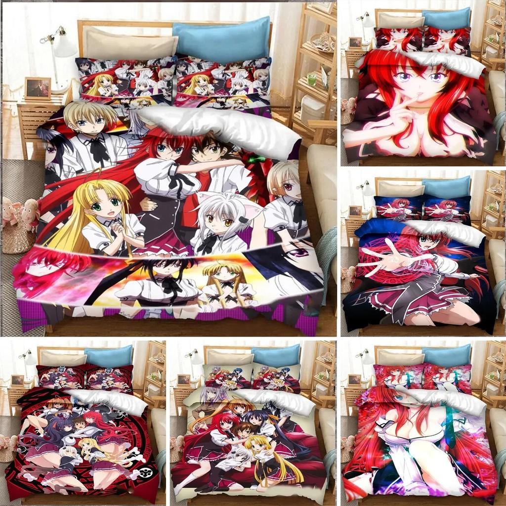 Animation High School DXD Bedding Set Bedroom Bedding Cover Single and Double King Size Quilt Cover Home Textiles 2/3pcs