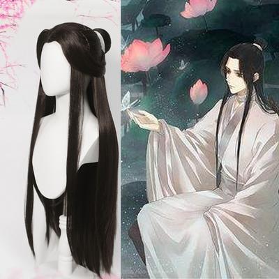 Anime Heaven Benedizione ufficiale Cosplay Xie Lian Parrucca Capelli neri Tian Guan Ci Fu Hanfu Parrucche Uomo Puntelli di Halloween