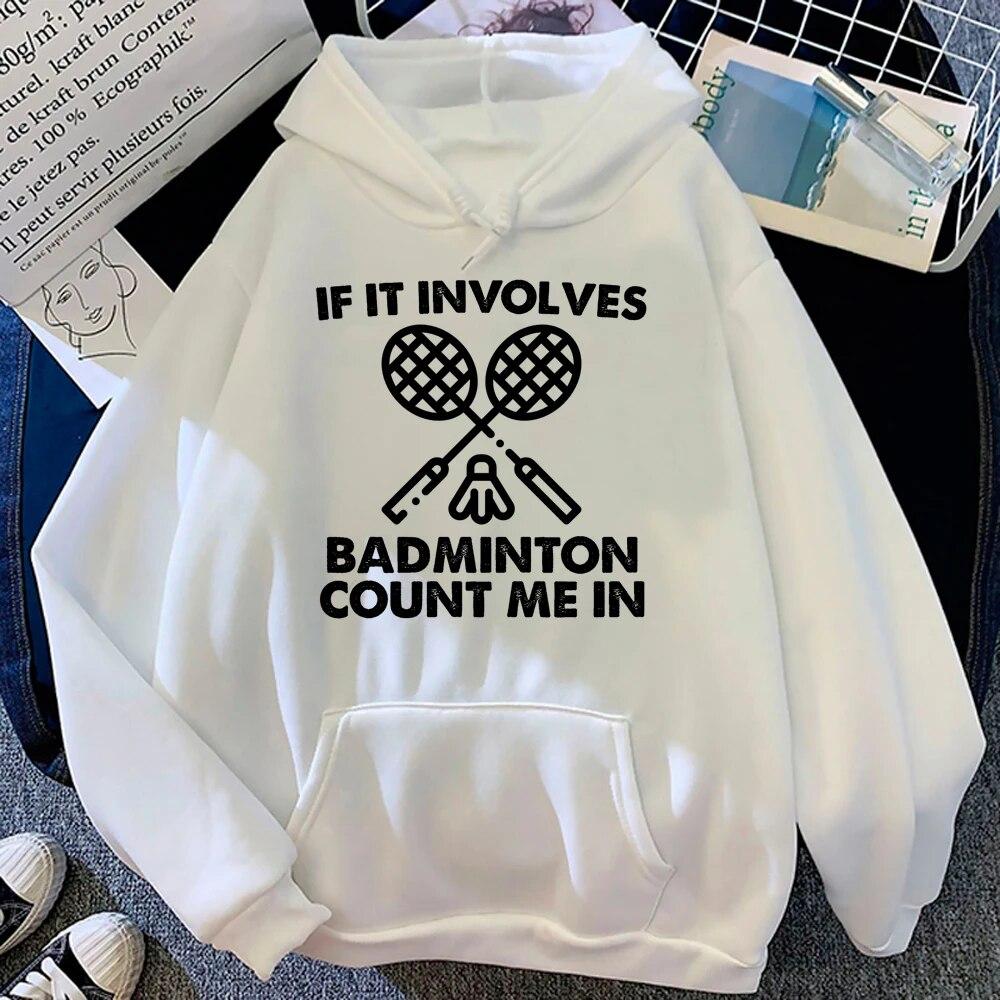 

Толстовки для бадминтона женские аниме y2k эстетика Kawaii корейский стиль пуловер женский свитер 90-х годов унисекс толстовка