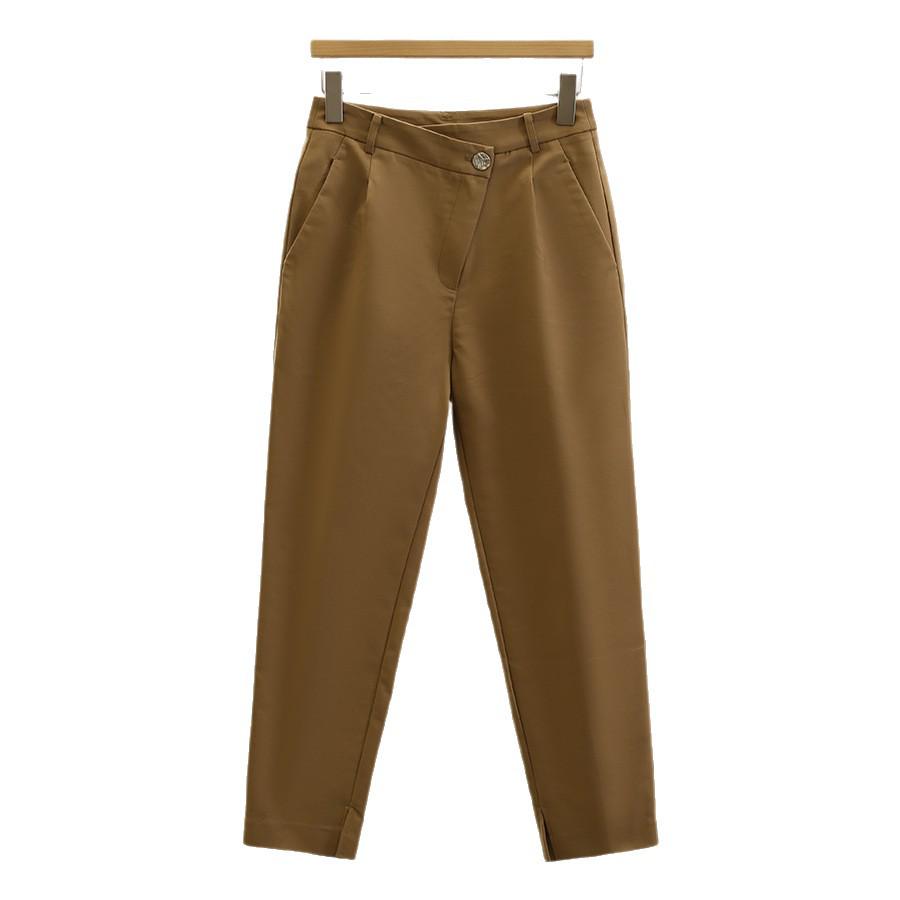 Wei Mei High-Waisted Slim Fit Slit Pants - Fall Collection