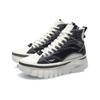 LiNing Wave BOOT Cushioning Anti-Slip Wear-Resistant Breathability High-Top Sports Casual Shoes Men's Black White AGCP317-17
