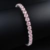 2026 Nuovo Arrivo Lusso Rotondo Colore Rosa su Mano Bracciale Bangle per Donne Regalo Anniversario Gioielli S5787