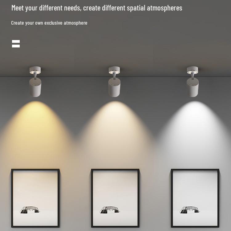 Adjustable COB Spotlight | Super Bright, Surface Mounted Downlight for Home & Commercial Use