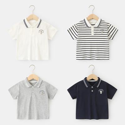 Baby Clothes Casual Short-sleeved T-shirts Summer Boys Polo Shirts Children Girls Baby Tops Summer