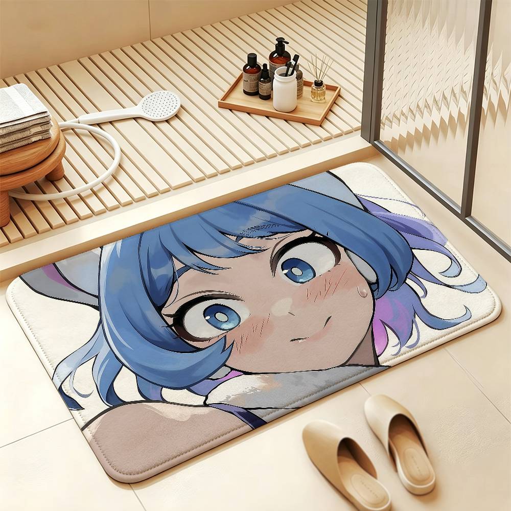 N-Nejire My Hero A-Academia Soft Comfortable Short Plush Rug Carpet mat Anti‑Slip Floor Mat Machine Washable Home Decor