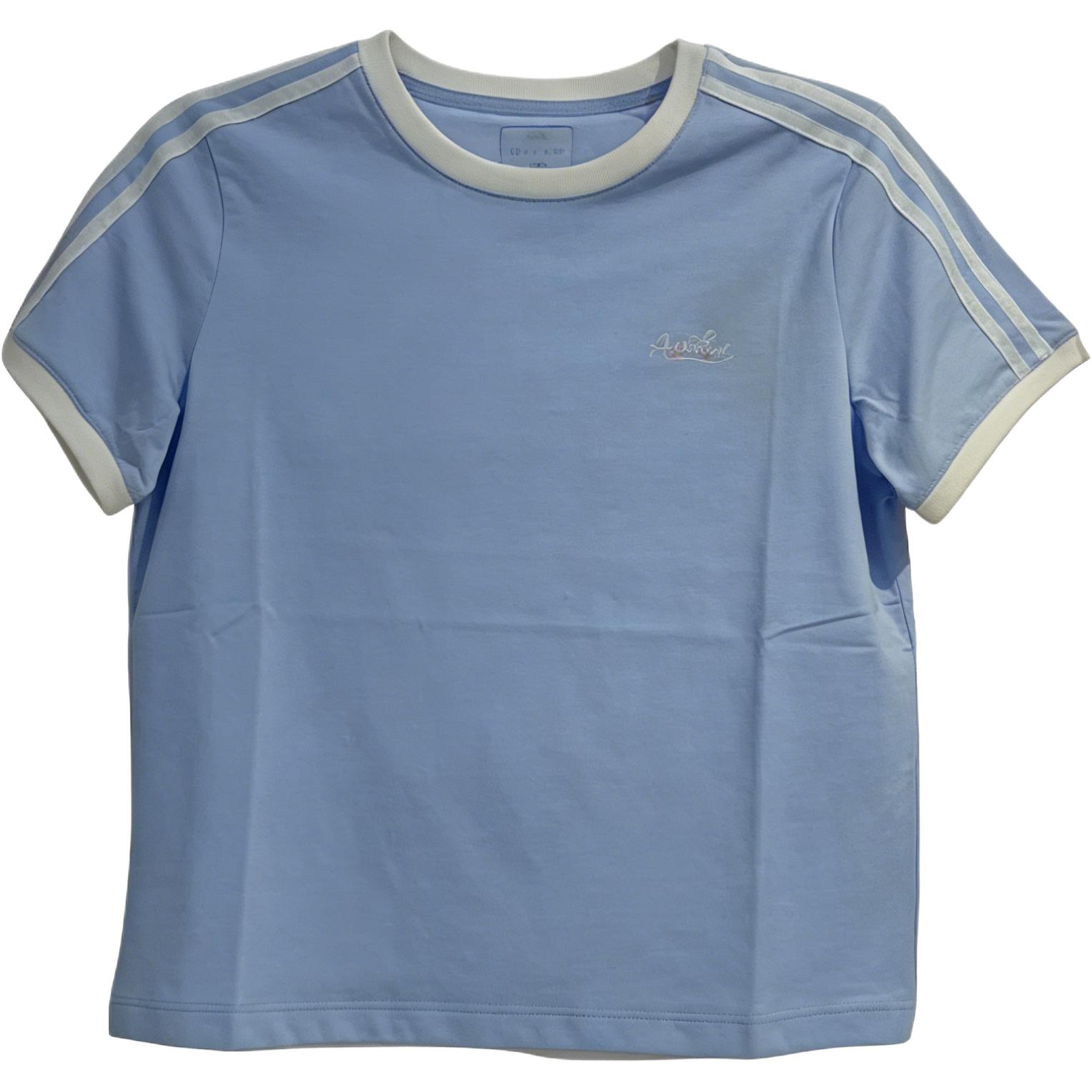 

Anta Fresh Blue And White Retro T-Shirt Women tops 162627135-2 2XL