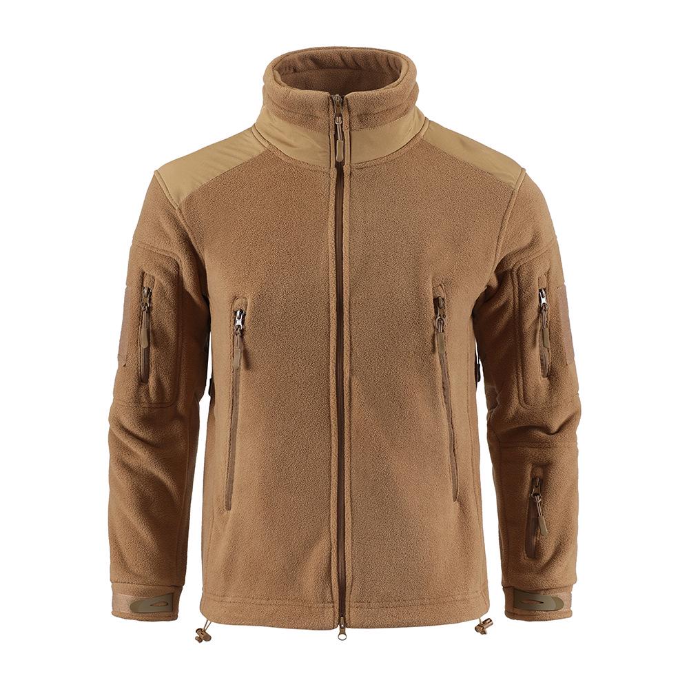 ESDY Men's Double-Sided Thick Camouflage Fleece Outdoor Jacket