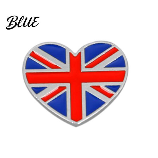 Oil-filled Brooch Travel Souvenir National Flag Love Styling Oil Element