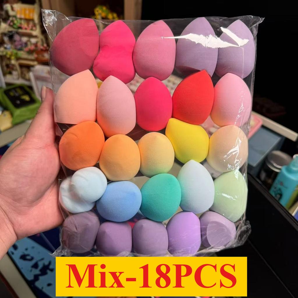 4/7/18piece makeup sponge set suitable for liquid BB cream powder application makeup egg dry wet dual-use powder puff girl