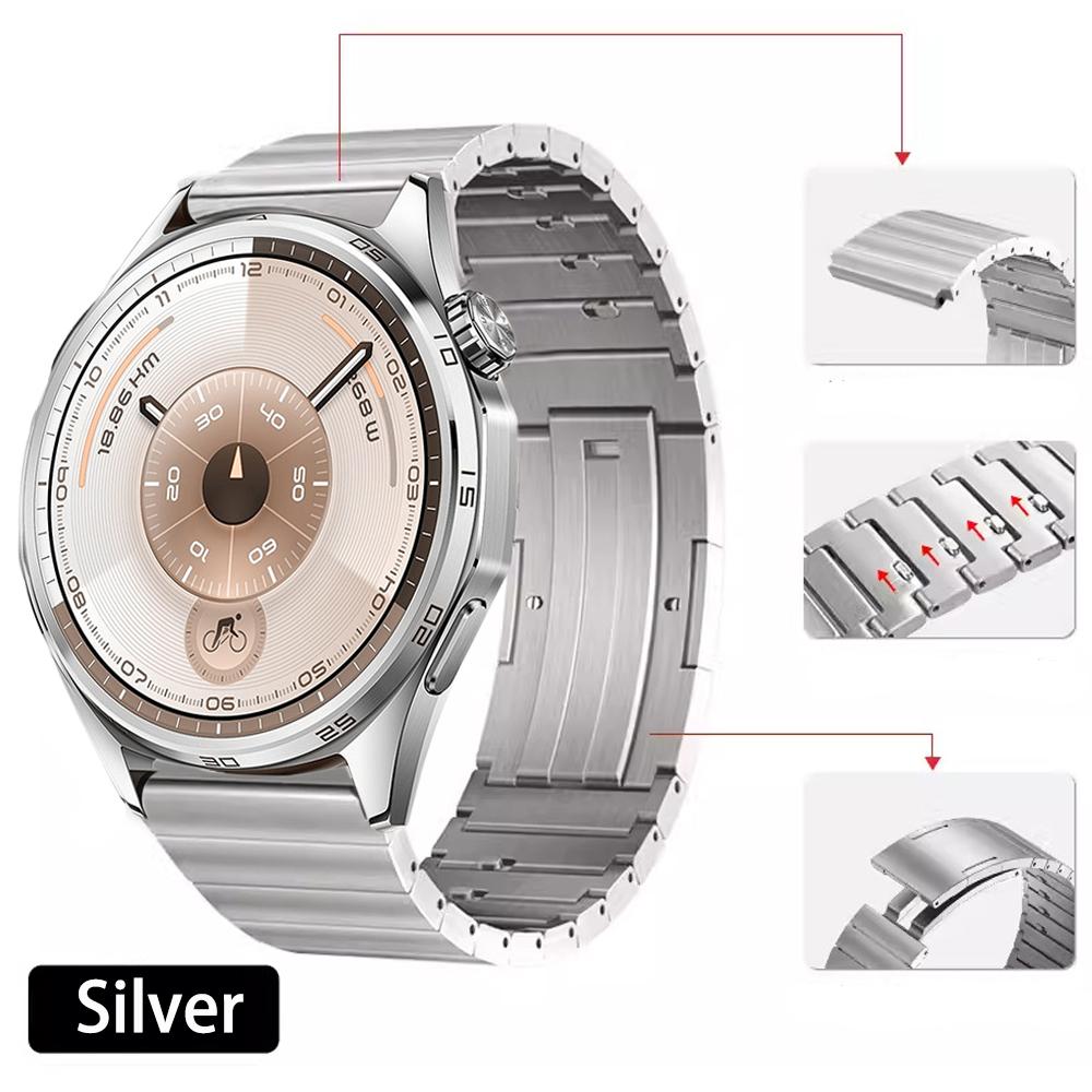 

22mm Titanium Strap for Huawei Watch GT6 Pro/GT6/5/GT5/GT4 4 3 Pro 46mm Quick release Watchband for Amazfit Balance 2/Bip 6 Belt 22mm Universal серебряный