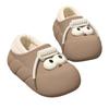 Straps Big Eyes Eva Platform Cotton Slippers Cute Winter Plush Warm Non-slip Cotton Shoes Bag Heel