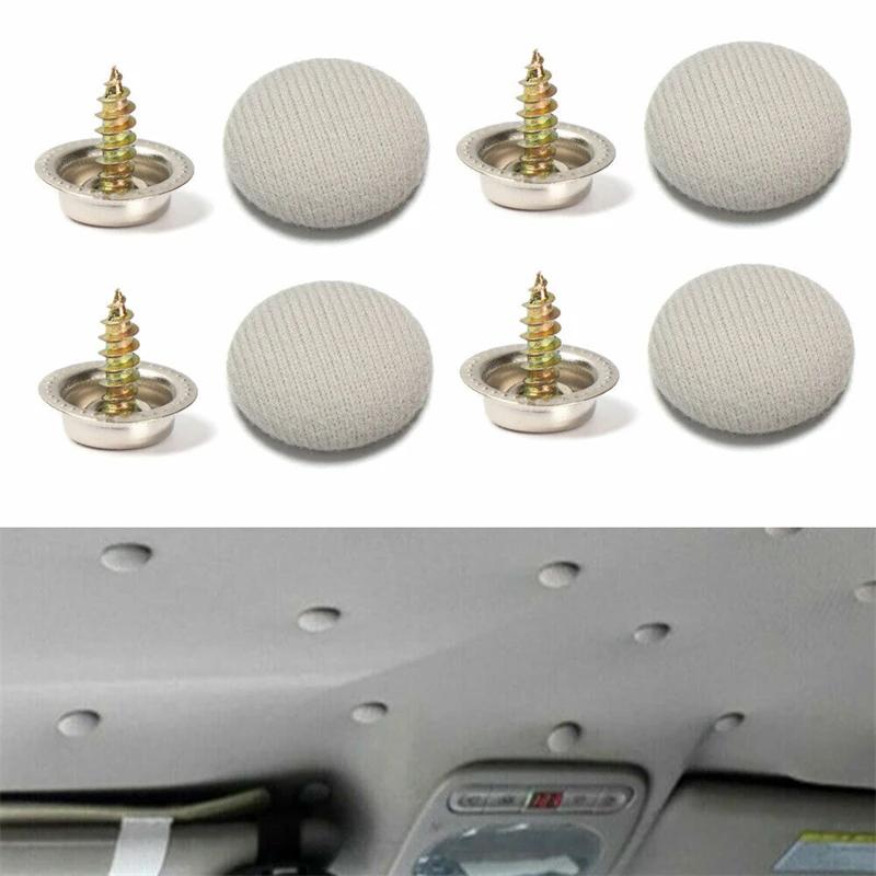 60 Pcs Car Roof Fasteners Roof Cloth Fall Off Repair Buckle Roof Cloth Drooping Fixed Buckle Car Interior Ceiling Flannel
