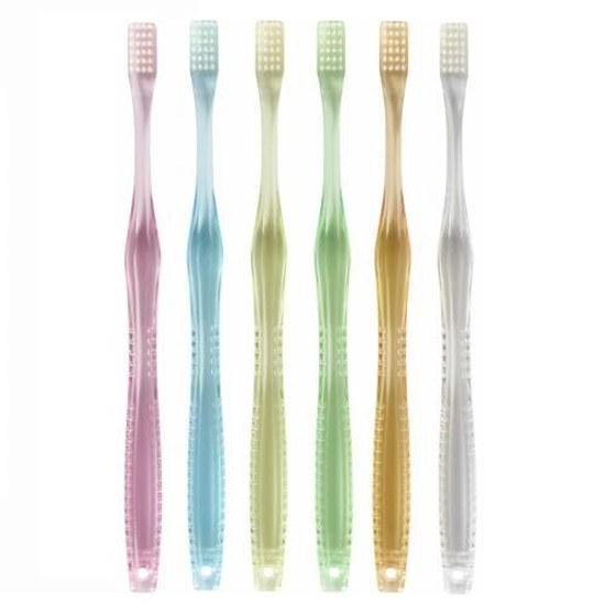 Toothbrush selected dental hygienists square shape Line cap made Japan set 6 4 rows 24 holes (REGULAR)