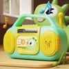 Dětské multifunkční rádiové hračky s hudbou, světlem, nahráváním, 6 anglických písniček, pro batolata, chlapce, dívky, kreslené žirafy, dinosauři, rádiové vzdělávací hračky
