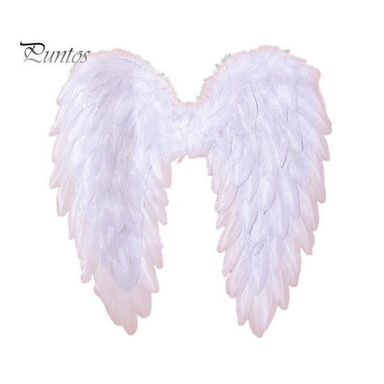 

Женские крылья ангела с перьями, костюм феи на Хэллоуин, карнавальные крылья, аксессуары для сценического шоу для взрослых и детей 45x45cm белый