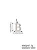 Small Luxury Initial Charm Pendant Set, DIY Letter Necklace Making Supplies, Fashionable Jewelry Parts