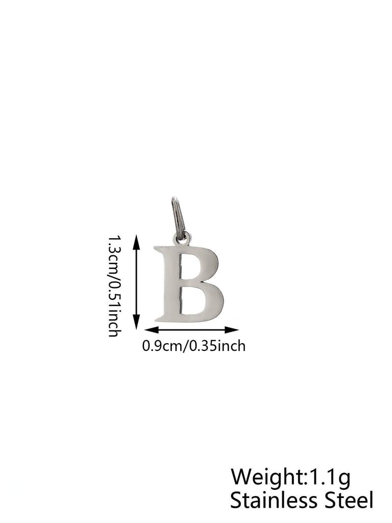 Small Luxury Initial Charm Pendant Set, DIY Letter Necklace Making Supplies, Fashionable Jewelry Parts