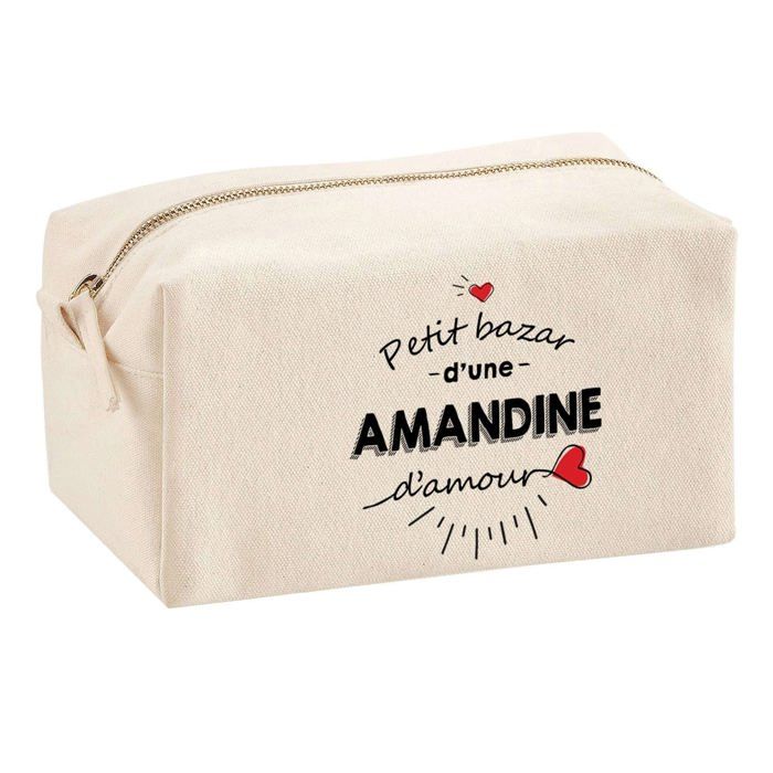 Multifunction Pouch Bazar D'une Amandine D'amour Birthday Gift Personalized Idea | School Pencil Case Office Supplies