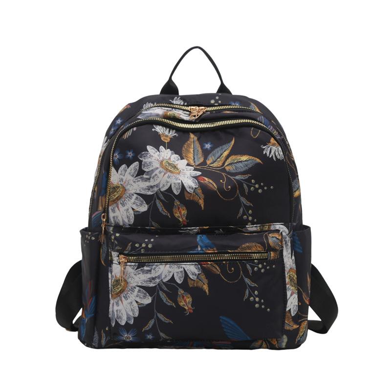 Trend Casual Backpack Women's Fashion Travel Small Backpack Lightweight Oxford Cloth Versatile Travel Bag